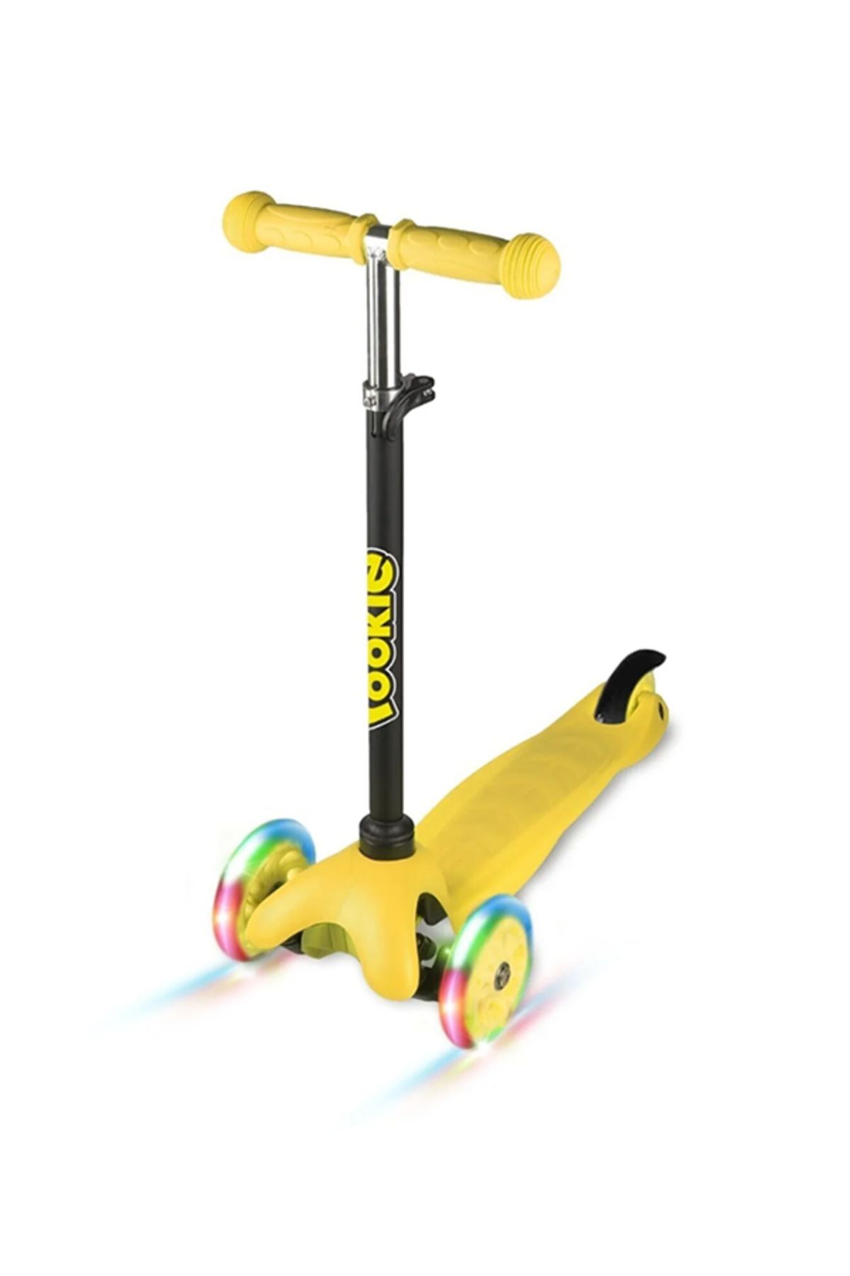 Sarı 3 Tekerlekli Işıklı Scooter